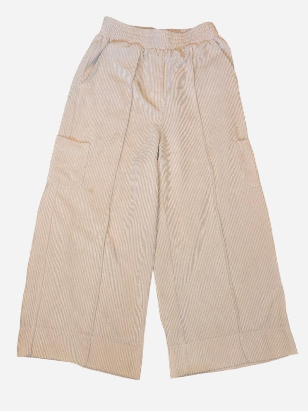 Urban Outfitters Cream Corduroy High-Waist Pants